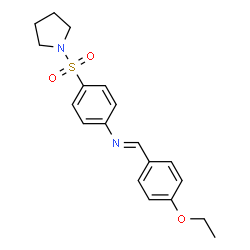 N-(4-ethoxybenzylidene)-4-(1-pyrrolidinylsulfonyl)aniline picture