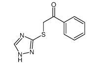 1-phenyl-2-(1H-1,2,4-triazol-5-ylsulfanyl)ethanone结构式