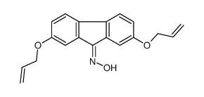 N-[2,7-bis(prop-2-enoxy)fluoren-9-ylidene]hydroxylamine结构式