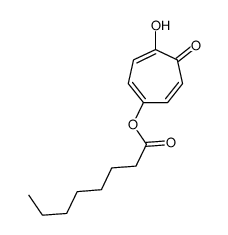 (4-hydroxy-5-oxocyclohepta-1,3,6-trien-1-yl) octanoate结构式