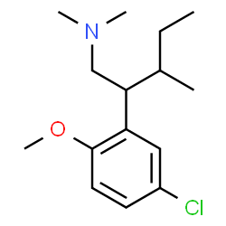 β-(sec-Butyl)-5-chloro-2-methoxy-N,N-dimethylbenzeneethanamine结构式