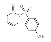 2-(4-methylphenyl)sulfonyl-3,6-dihydrothiazine 1-oxide structure