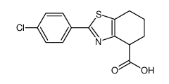 2-(4-chlorophenyl)-4,5,6,7-tetrahydro-1,3-benzothiazole-4-carboxylic acid Structure