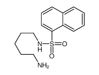 N-(5-aminopentyl)naphthalene-1-sulfonamide结构式