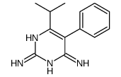 5-phenyl-6-propan-2-ylpyrimidine-2,4-diamine结构式