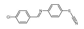 N-(4-Chlor-benzyliden)-4-rhodan-anilin结构式