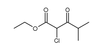 2-chloro-4-methyl-3-oxopentanoic acid ethyl ester Structure