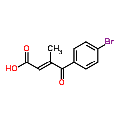 (E)-4-(4-溴苯基)-3-甲基-4-氧代丁-2-烯酸结构式