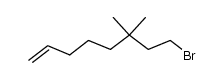 8-bromo-6,6-dimethyl-oct-1-ene结构式