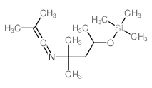2-methyl-N-(2-methyl-4-trimethylsilyloxy-pentan-2-yl)prop-1-en-1-imine结构式