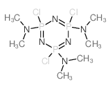 2,4,6-trichloro-N2,N2,N4,N4,N6,N6-hexamethyl-1,3,5-triaza-2$l^C6H18Cl3N6P3,4$l^C6H18Cl3N6P3</sub结构式