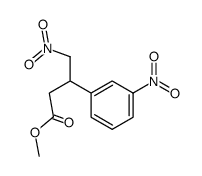 4-nitro-3-(3-nitrophenyl)butyric acid methyl ester结构式