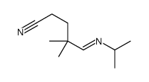 4,4-dimethyl-5-propan-2-yliminopentanenitrile结构式