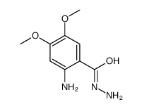 2-amino-4,5-dimethoxybenzohydrazide Structure