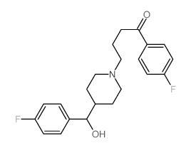 1-Butanone,1-(4-fluorophenyl)-4-[4-[(4-fluorophenyl)hydroxymethyl]-1-piperidinyl]-结构式