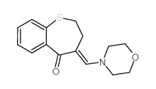 (5E)-5-(morpholin-4-ylmethylidene)-2-thiabicyclo[5.4.0]undeca-7,9,11-trien-6-one结构式