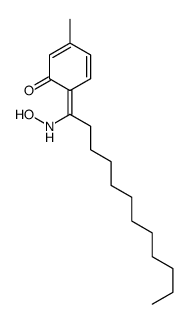 6-[1-(hydroxyamino)dodecylidene]-3-methylcyclohexa-2,4-dien-1-one Structure