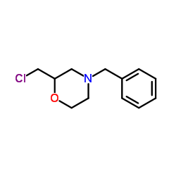 4-苄基-2-氯甲基吗啡啉结构式