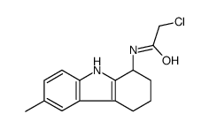 2-chloro-N-(6-methyl-2,3,4,9-tetrahydro-1H-carbazol-1-yl)acetamide结构式