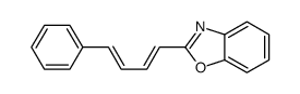 2-(4-phenylbuta-1,3-dienyl)-1,3-benzoxazole Structure