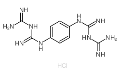 2-[N-[4-[[amino-(diaminomethylideneamino)methylidene]amino]phenyl]carbamimidoyl]guanidine结构式