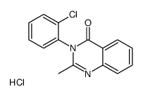 3-(2-chlorophenyl)-2-methylquinazolin-4-one,hydrochloride Structure