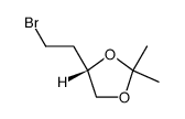 (-)-(S)-2-(2,2-Dimethyl-1,3-dioxolan-4-yl)ethylbromid Structure