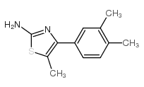 4-(3,4-DIMETHYLPHENYL)-5-METHYLTHIAZOL-2-YLAMINE结构式