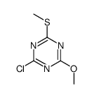 2-chloro-4-methoxy-6-methylsulfanyl-1,3,5-triazine Structure