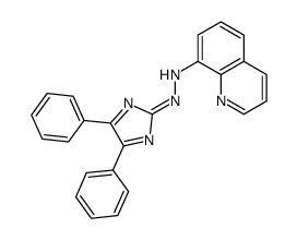 N-[(4,5-diphenylimidazol-2-ylidene)amino]quinolin-8-amine结构式