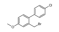 2-(bromomethyl)-1-(4-chlorophenyl)-4-methoxybenzene结构式