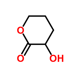 3-Hydroxytetrahydro-2H-pyran-2-one Structure