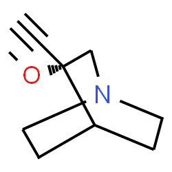 1-Azabicyclo[2.2.2]octane,3-ethynyl-3-methoxy-,(3R)-(9CI)结构式