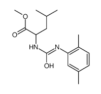 methyl 2-[(2,5-dimethylphenyl)carbamoylamino]-4-methylpentanoate结构式