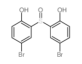 4-bromo-2-(5-bromo-2-hydroxy-phenyl)sulfinyl-phenol structure