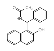 Acetamide,N-[(2-hydroxy-1-naphthalenyl)phenylmethyl]- Structure