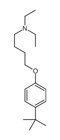 4-(4-tert-butylphenoxy)-N,N-diethylbutan-1-amine结构式