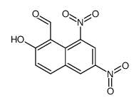 2-hydroxy-6,8-dinitronaphthalene-1-carbaldehyde结构式