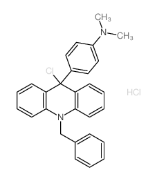 4-(10-benzyl-9-chloro-acridin-9-yl)-N,N-dimethyl-aniline structure