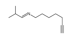 N-hept-6-ynyl-2-methylpropan-1-imine Structure