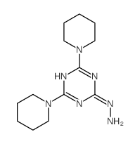 1,3,5-Triazine,2-hydrazinyl-4,6-di-1-piperidinyl-结构式