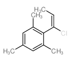 2-[(E)-1-chloroprop-1-enyl]-1,3,5-trimethyl-benzene Structure