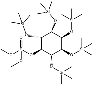 1-O,2-O,3-O,5-O,6-O-Pentakis(trimethylsilyl)-L-chiro-inositol phosphoric acid dimethyl ester结构式