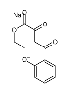 sodium,2-(4-ethoxy-3,4-dioxobutanoyl)phenolate结构式