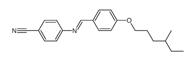 4-{[1-[4-(4-Methyl-hexyloxy)-phenyl]-meth-(E)-ylidene]-amino}-benzonitrile结构式