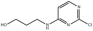 3-[(2-chloro-4-pyrimidinyl)amino]-1-Propanol结构式