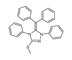 5-benzhydrylidene-3-methylsulfanyl-1,4-diphenyl-4,5-dihydro-1H-[1,2,4]triazole Structure