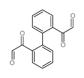 2-[2-(2-oxaldehydoylphenyl)phenyl]-2-oxo-acetaldehyde Structure