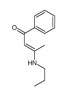 1-phenyl-3-(propylamino)but-2-en-1-one Structure