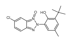 2-(3-(tert-butyl)-2-hydroxy-5-methylphenyl)-6-chloro-2H-benzo[d][1,2,3]triazole 1-oxide结构式